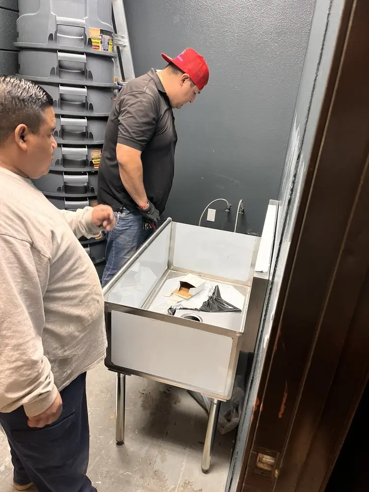 Commercial plumbing and sink installation in Pacific