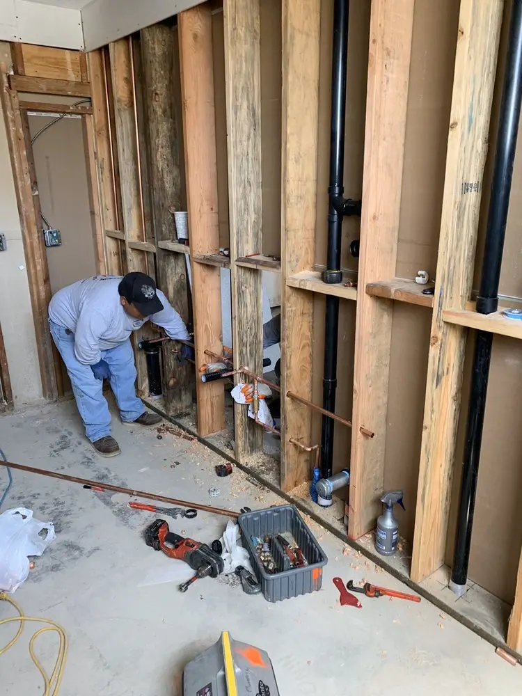 Commercial rough-in plumbing for Gas Line Repair in Pacific